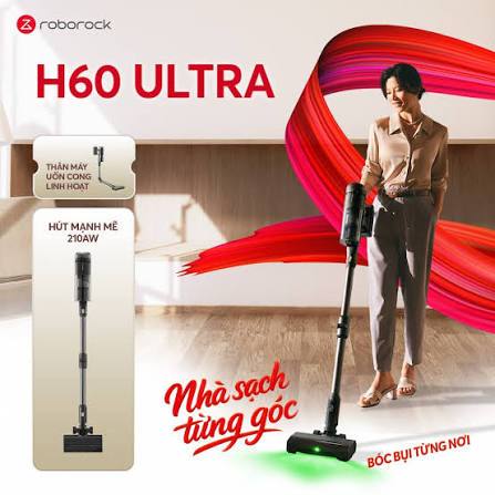 Máy hút bụi cầm tay Roborock H60 Ultra - Bản Quốc Tế
