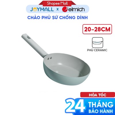 Chảo phủ sứ an toàn Elmich Verona EL-5968SK nhiều size, Hàng chính hãng, dùng được mọi bếp - JoyMall