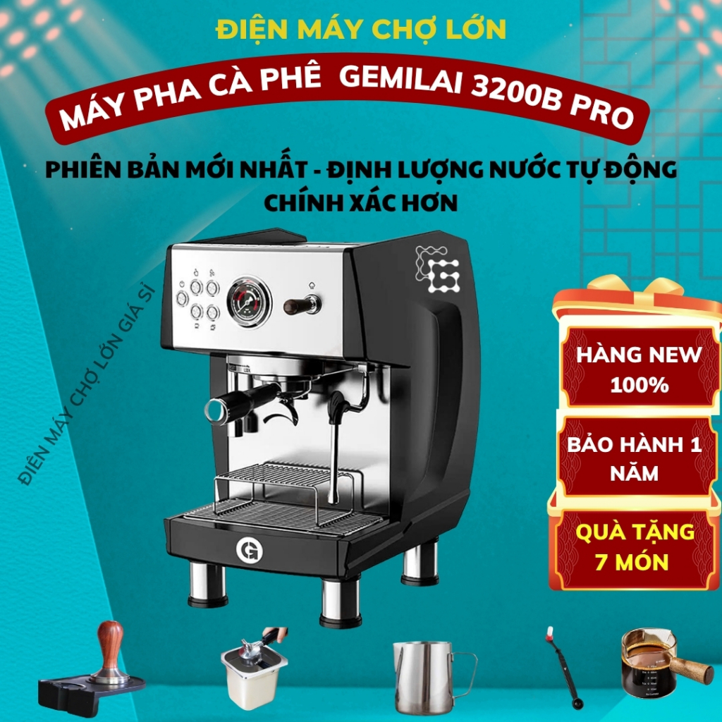 [ Hỏa Tốc] TP.HCM  Máy Pha Cà Phê CRM 3200B Pro Nâng Cấp Máy Pha Cafe 3200B Pro