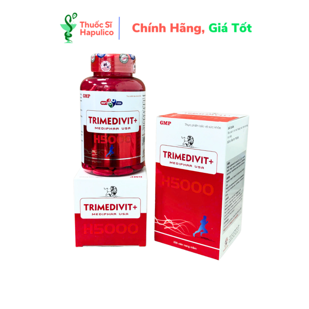 Viên TRIMEDIVIT+ H5000 MDP 200 Viên Nang Mềm Hỗ Trợ Tăng Cường Sức Khỏe