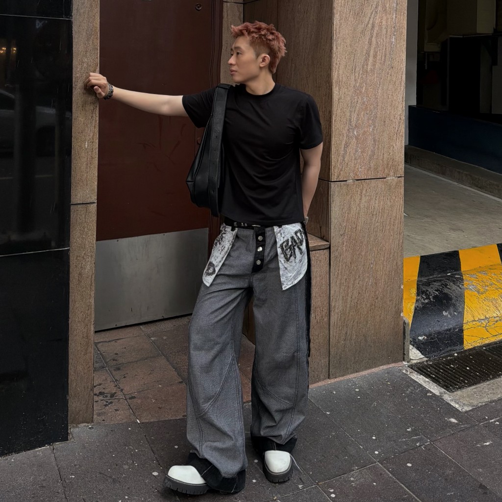 Bad Choices | Quần Jeans ống rộng INSIDE-OUT in túi lật StreetStyle | BigBuy360 - bigbuy360.vn