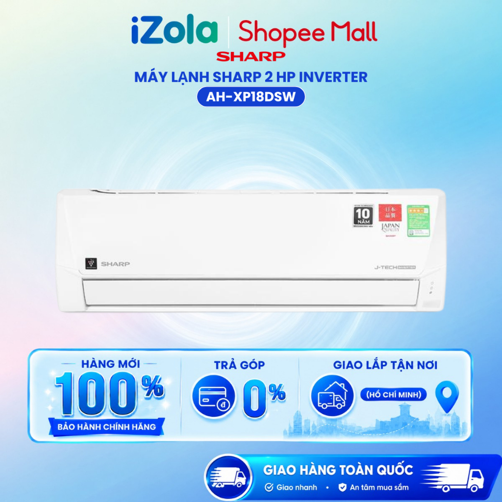 AH-XP18DSW - Máy lạnh Sharp Inverter 2 HP AH-XP18DSW - Hàng chính hãng