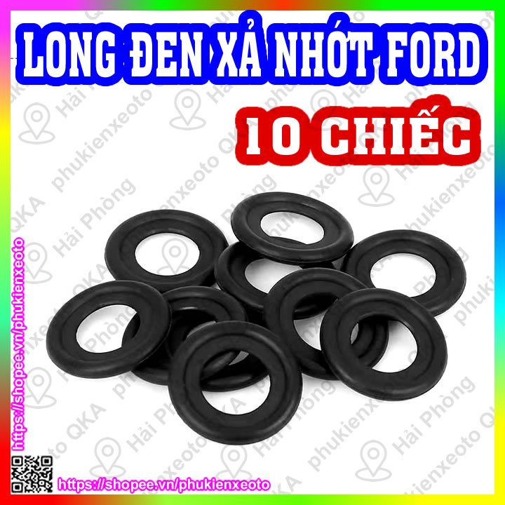 ( 10 CHIẾC) Long đen cao su ốc xả dầu nhớt ô tô, ốc rốn dầu Ford