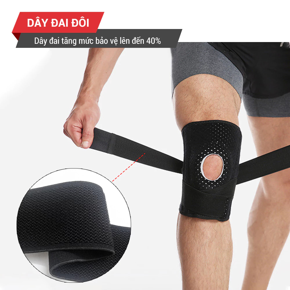 Băng đầu gối bảo vệ khớp gối GoodFit GF512K – ôm sát, hỗ trợ ổn định và giảm khó chịu khi vận động