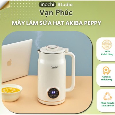 Máy làm sữa hạt Akiba Peppy 650ml – Máy xay nấu đa năng, tự động, xay nhuyễn mịn, an toàn sức khỏe