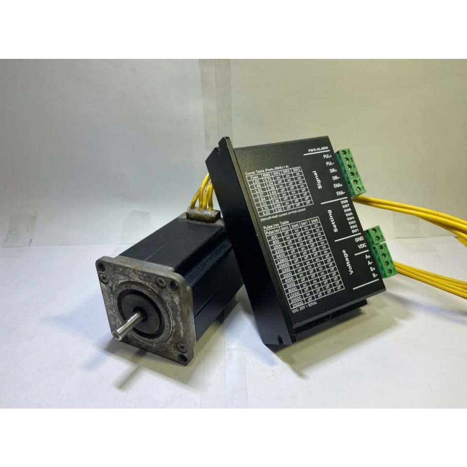 Combo stepper mặt bích 57x57mm dài 76mm và driver M542