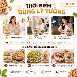 Hạt điều LAFOOCO nước cốt dừa 200g/ hũ