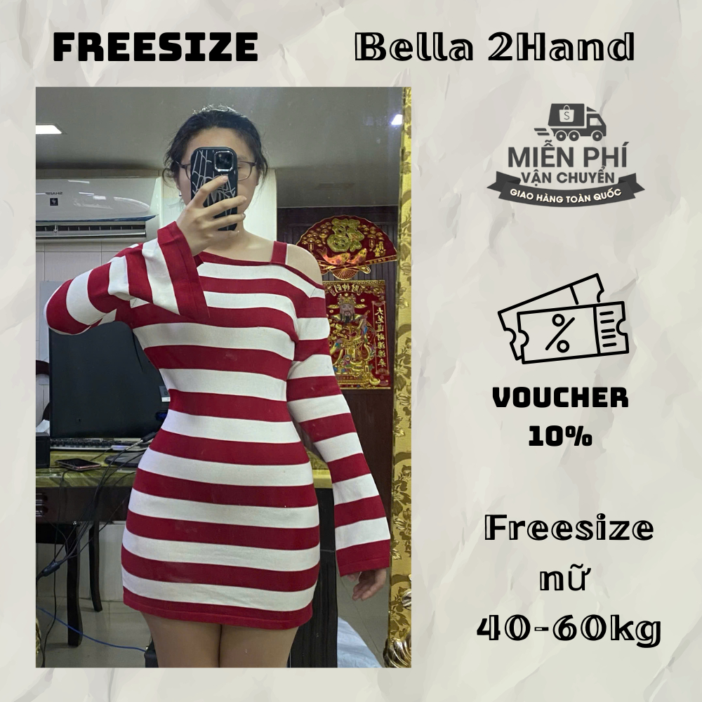 [Đầm tuyển] Đầm Len Nữ Trung Niên FreeSize - 2hand - Y2K - Mẫu Thanh lý | 2hand Bella