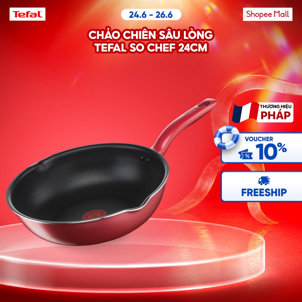 Chảo chiên lòng sâu - Tefal So Chef 24cm