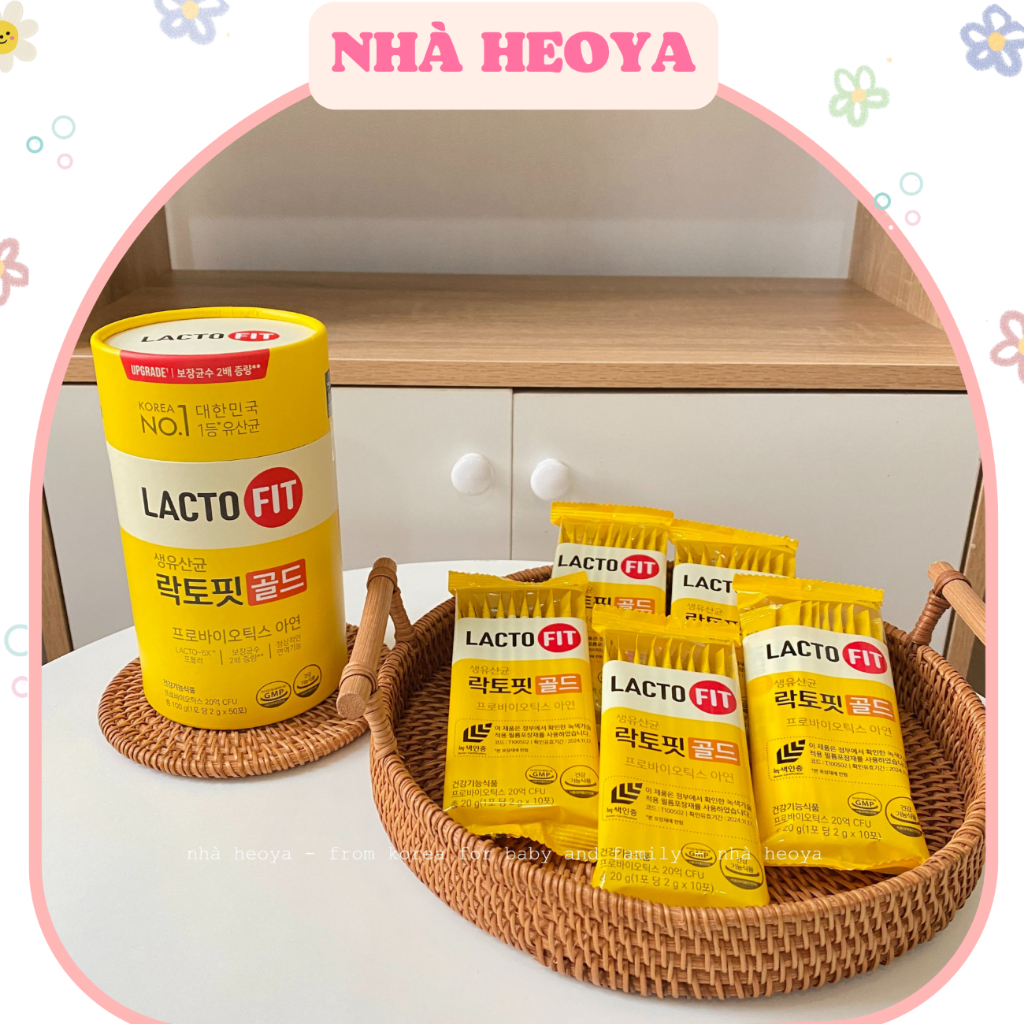HỘP 50 GÓI LACTO FIT GOLD HÀN QUỐC