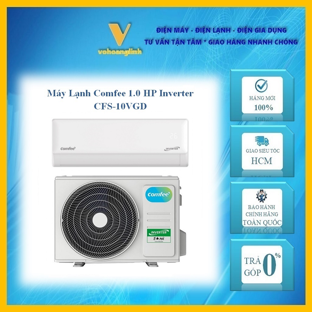 Máy lạnh Comfee 1.0 HP Inverter CFS-10VGD