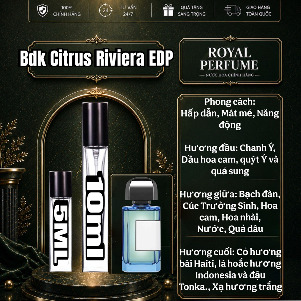 5/10ml BDK Citrus Riviera - EDP | Royal Perfume