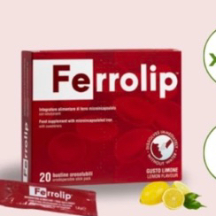 Sắt sinh học Ferrolip cho bà bầu và người thiếu máu (Hộp 20 gói)