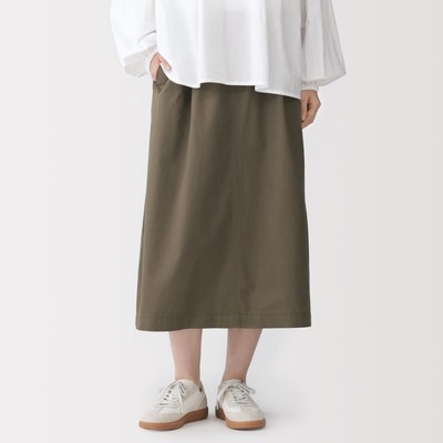 [26AW] MUJI Chân Váy Nữ Vải Cotton
