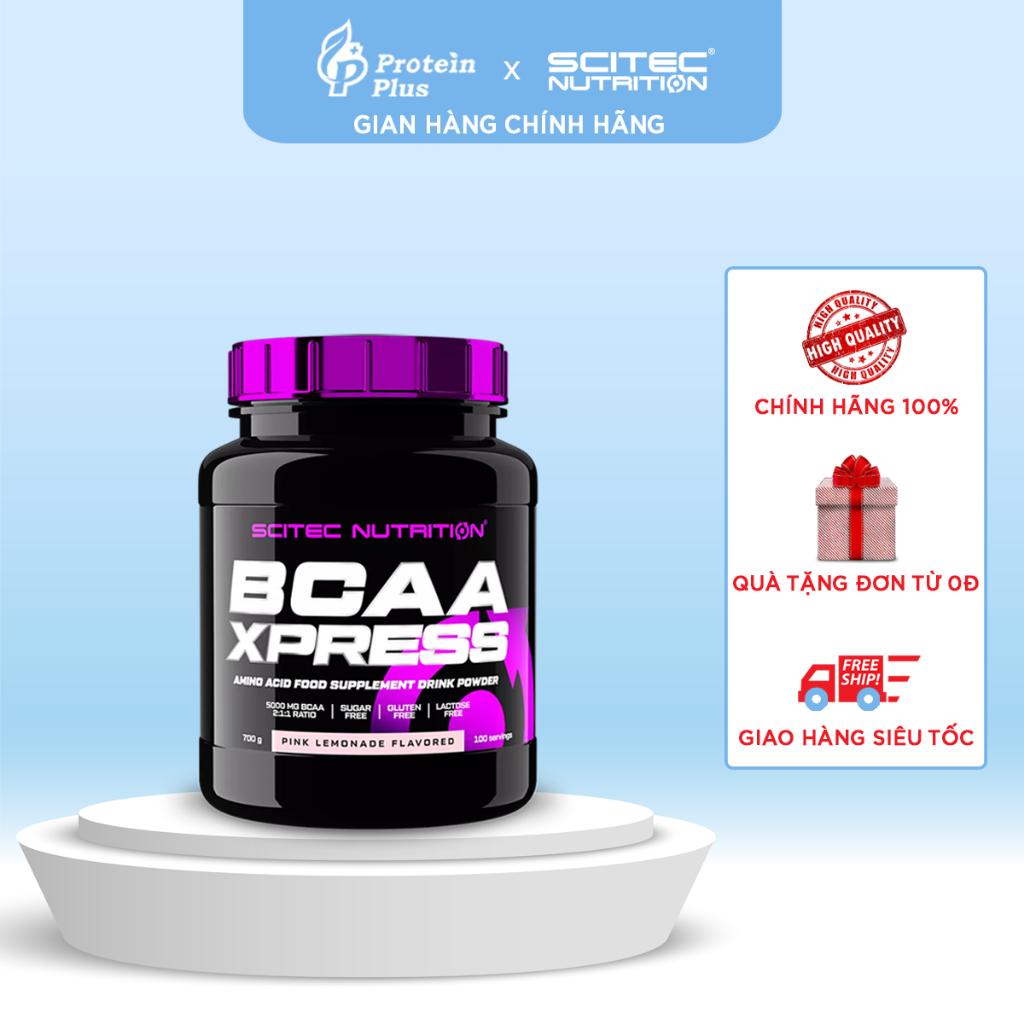 BCAA | BCAA Xpress 280g-700g hỗ trợ tăng cơ, hộp 40 lần dùng chính hãng SCITEC NUTRITION