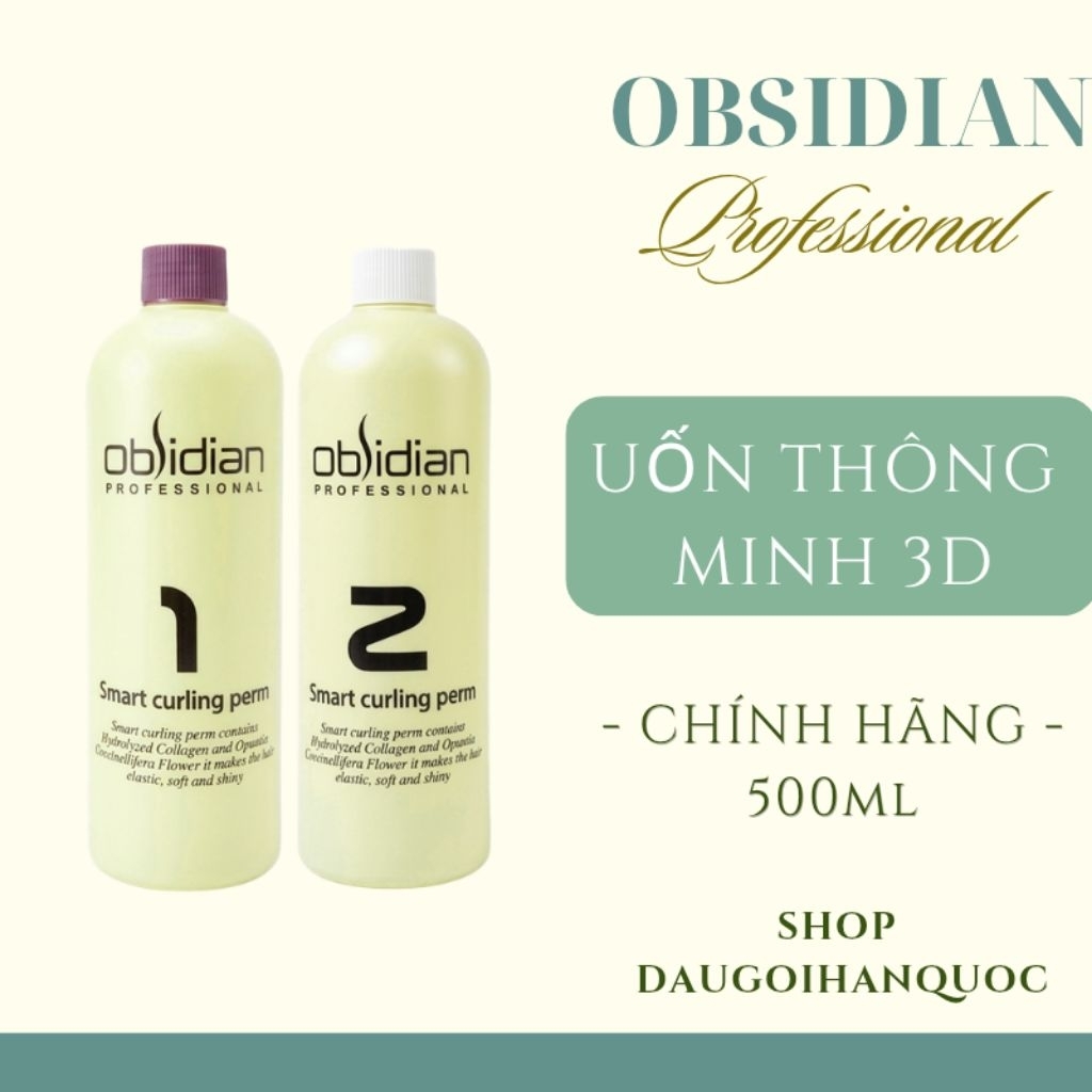 Kem Uốn Tóc 3d - Obsidian ( Uốn nóng, Uốn Lạnh)