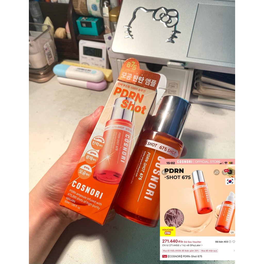 [Chỉ bóc seal hộp] 【COSNORI】PDRN-Shot 675
