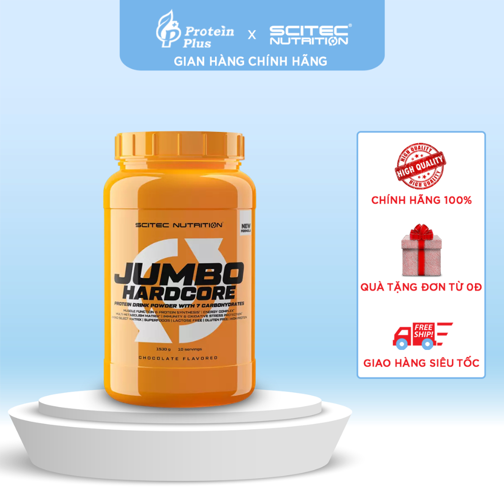 Mass Gainer | Jumbo Hardcore 1530g | Sữa TĂNG CÂN và TĂNG CƠ |chính hãng Scitec Nutrition