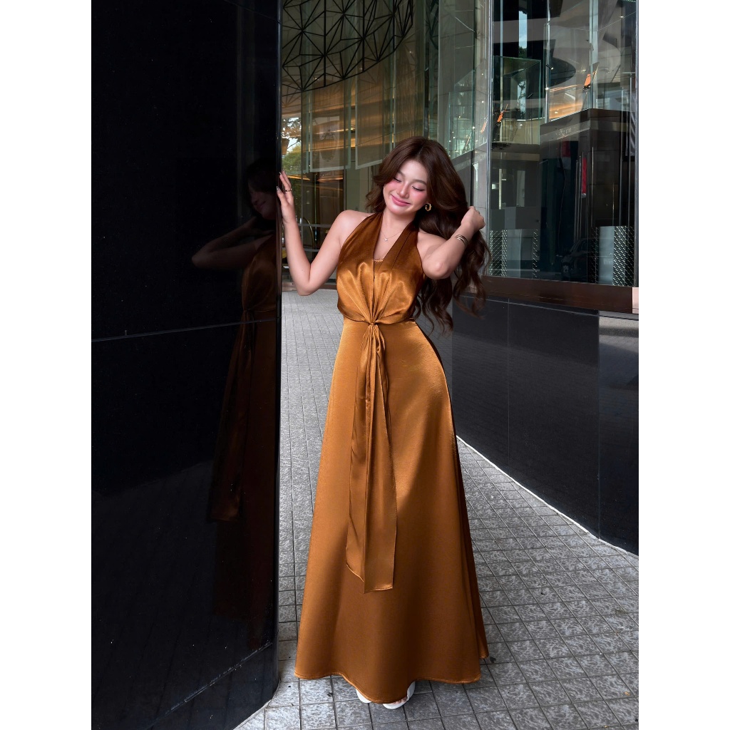Đầm cổ yếm dáng dàng phong cách tiểu thư vintage - LYRA DRESS | BigBuy360 - bigbuy360.vn