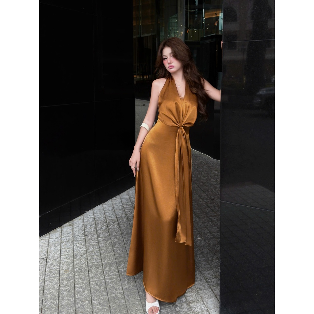 Đầm cổ yếm dáng dàng phong cách tiểu thư vintage - LYRA DRESS | BigBuy360 - bigbuy360.vn