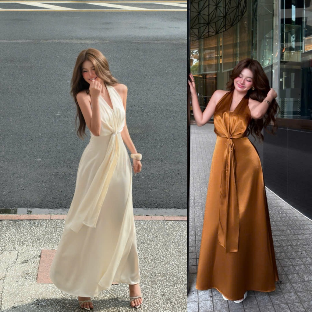 Đầm cổ yếm dáng dàng phong cách tiểu thư vintage - LYRA DRESS | BigBuy360 - bigbuy360.vn