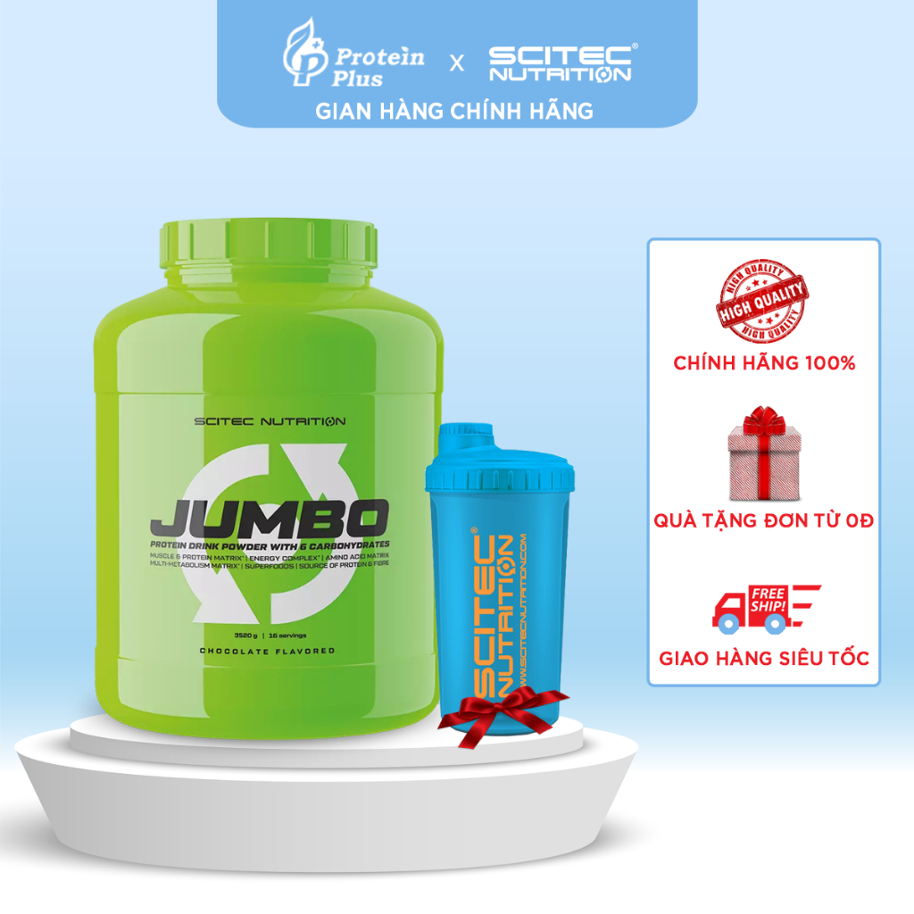 Mass Gainer | Sữa tăng cân Jumbo 3520g | Chính hãng Scitec Nutrition