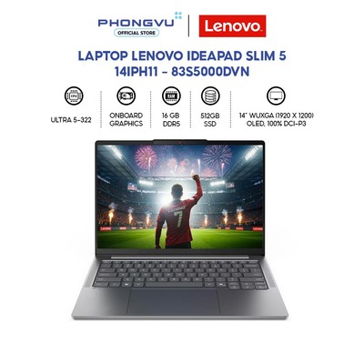 Laptop Lenovo IdeaPad Slim 5 14IPH11 - 83S5000DVN (Ultra 5-322/ 16GB/ 512GB/ Windows 11 Home SL) -Bảo hành 24 tháng