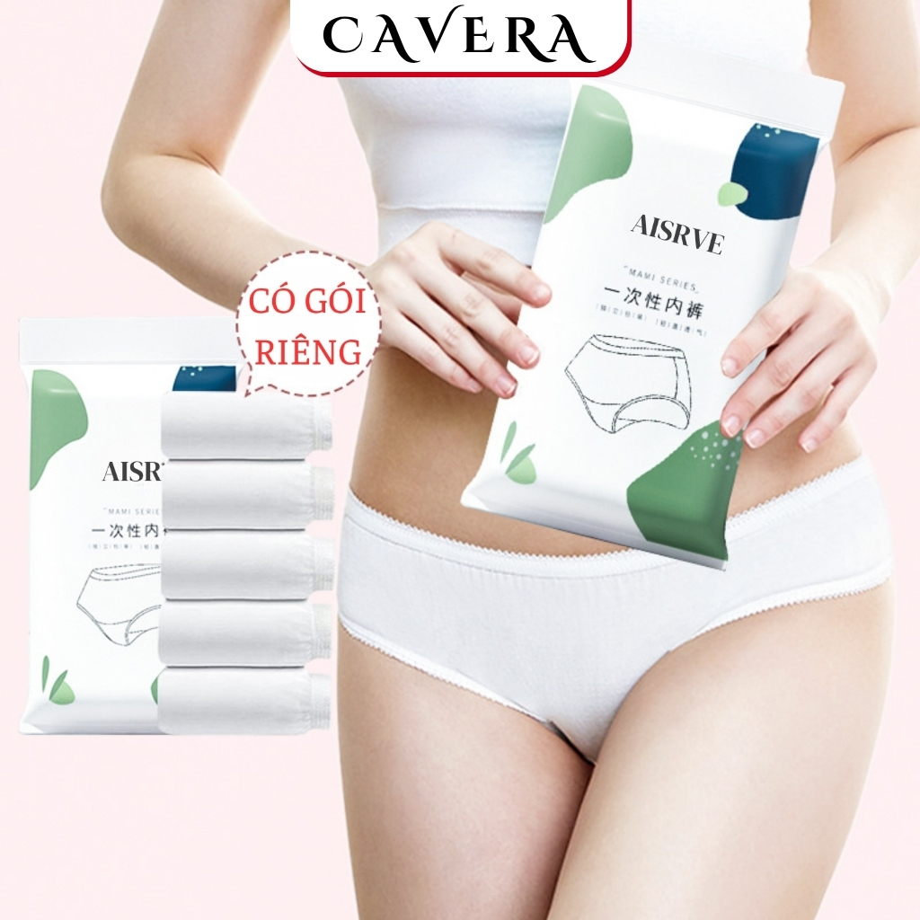 Set 10 quần lót nữ dùng 1 lần AISRVE MAMI SERIES cho mẹ bầu, quần lót tiện lợi nữ CAVERA VN Q474-L59