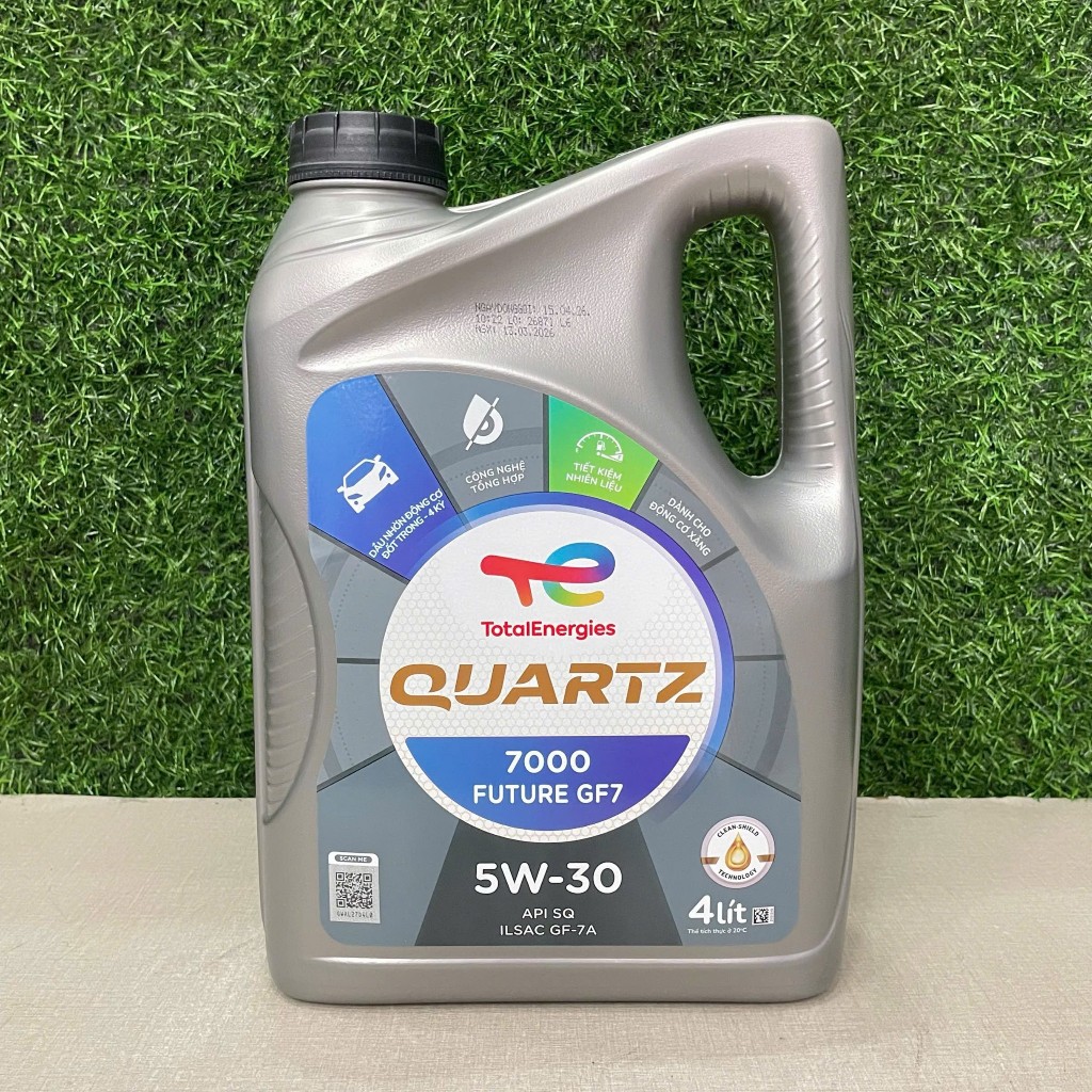 [ CHÍNH HÃNG ] Dầu Động Cơ Xăng Total Quartz 7000 SQ/GF-7A 5W30 (4 Lít) – Tiết Kiệm Nhiên Liệu