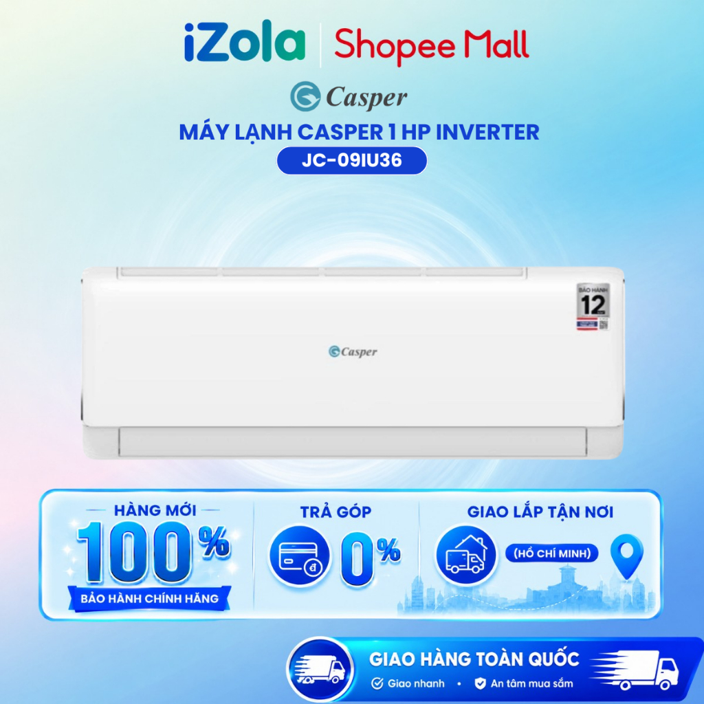 JC-09IU36 - Máy lạnh Casper Inverter 1 HP JC-09IU36 - Hàng chính hãng