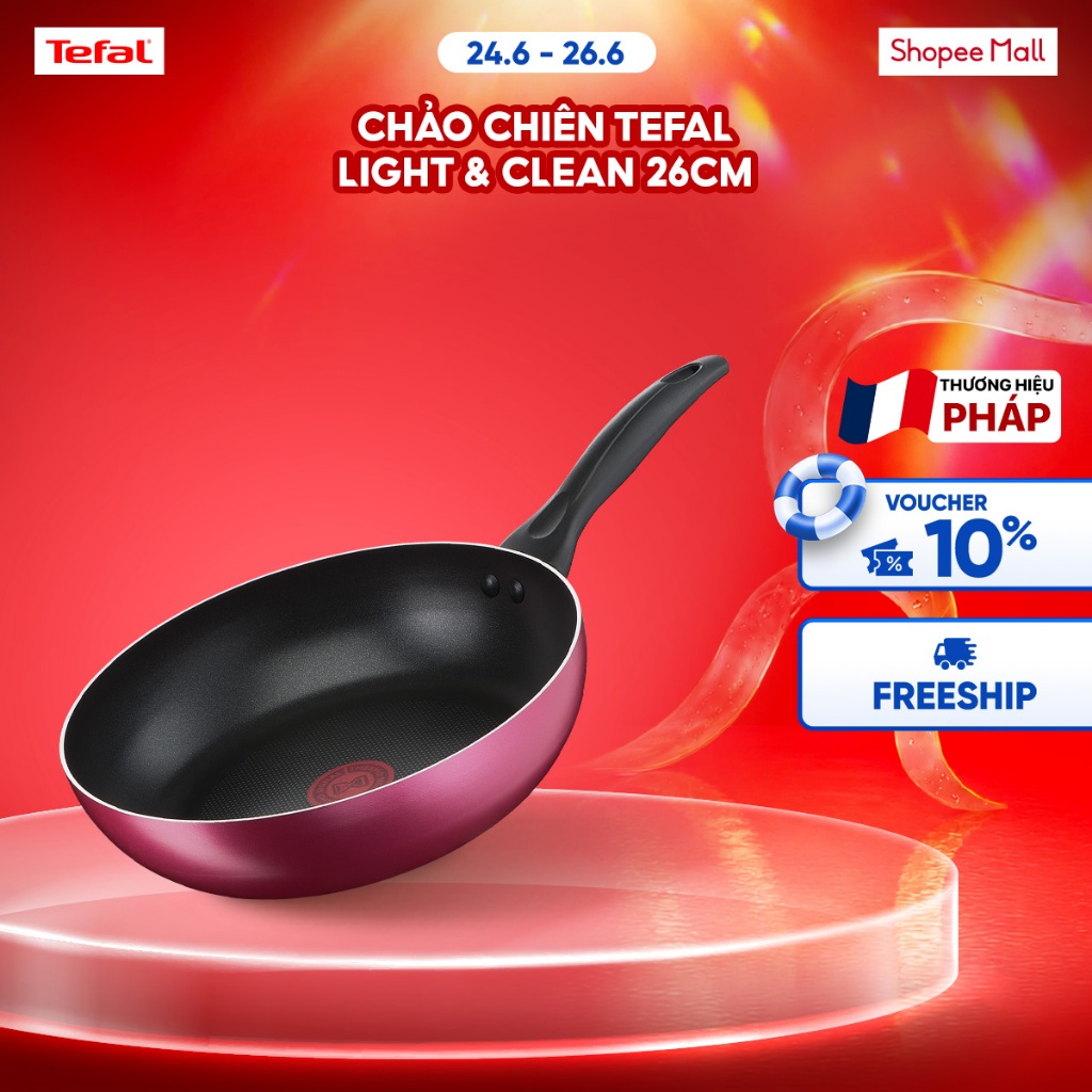 Chảo chiên Tefal Light & Clean 26cm