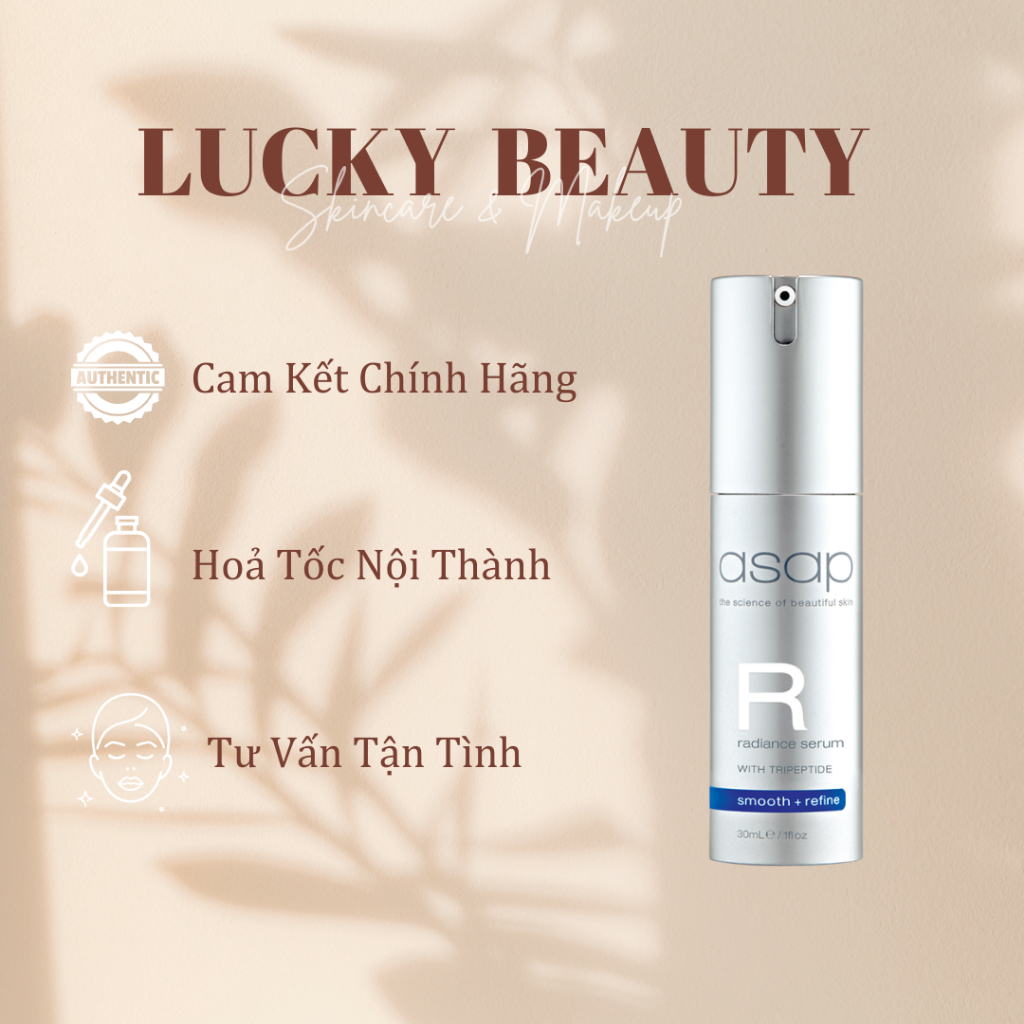 [HÀNG CTY] ASAP R Radiance Serum With Tripeptide -Serum ASAP Trẻ Hóa Và Làm Sáng Da 30ml