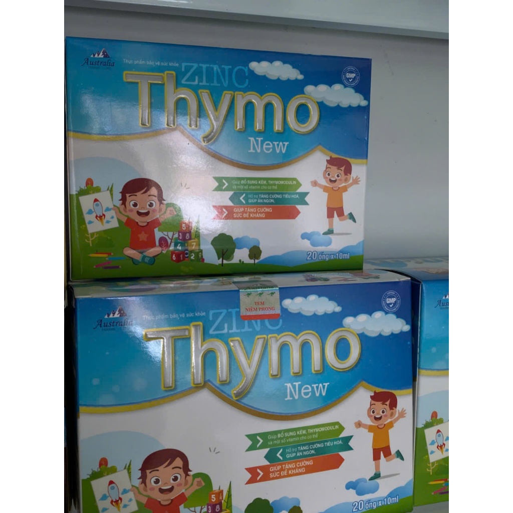 ZINC THYMO NEW - Bổ sung kẽm, vitamin giúp ăn ngon, tăng sức đề kháng. Hộp 20 ống