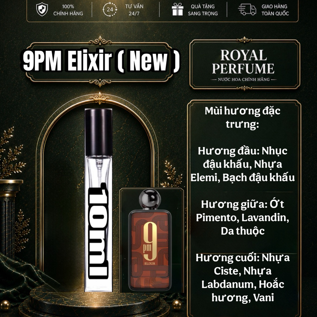 10ml 9PM Elixir | Royal Perfume