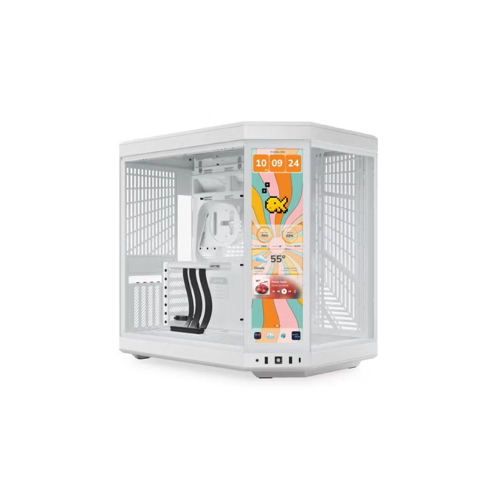 Case - Vỏ máy tính HYTE Y70 Touch Infinite (Tích hợp Màn hình cảm ứng 14.9'') - Kèm sẵn cáp Riser PC