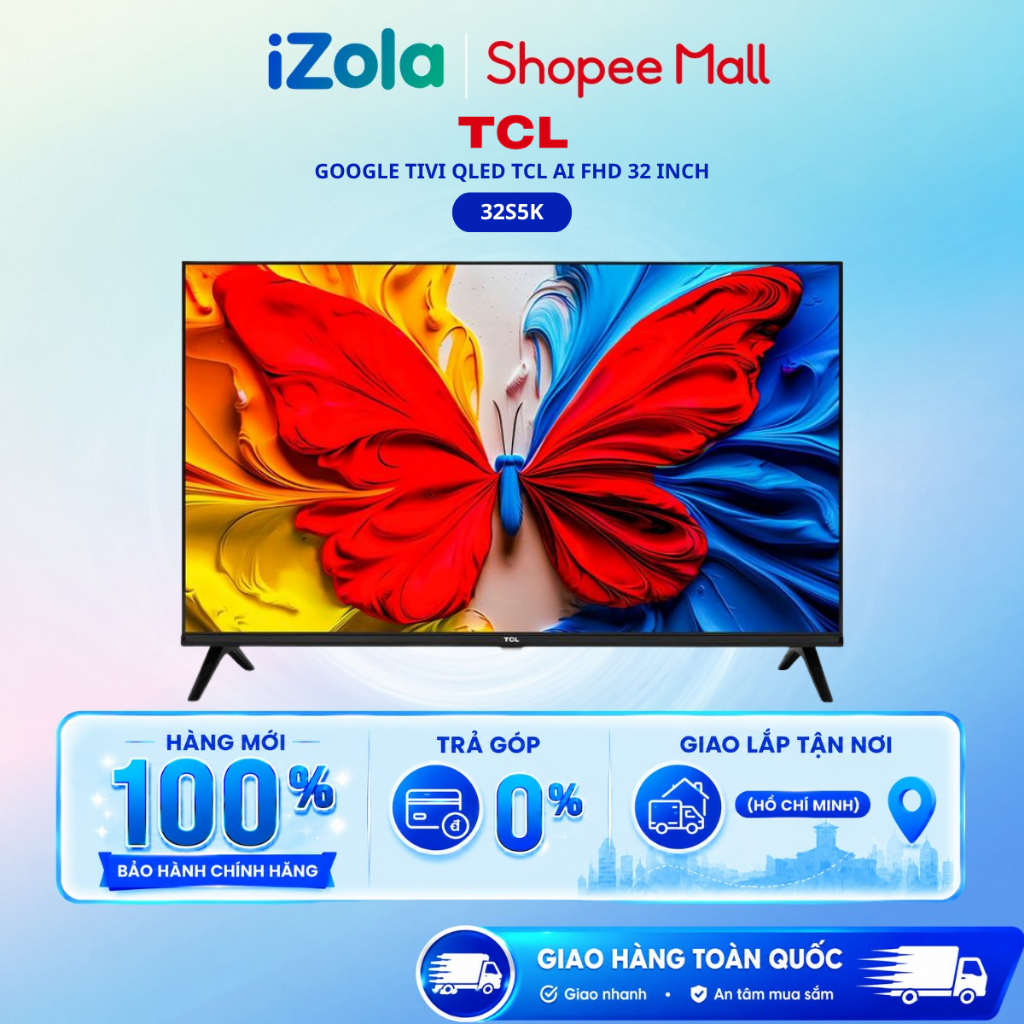 32S5K - Google Tivi QLED TCL AI FHD 32 inch 32S5K - Hàng chính hãng