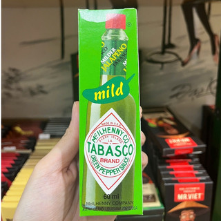 Sốt ớt xanh Tabasco Mỹ 60ml -Tabasco green pepper sauce