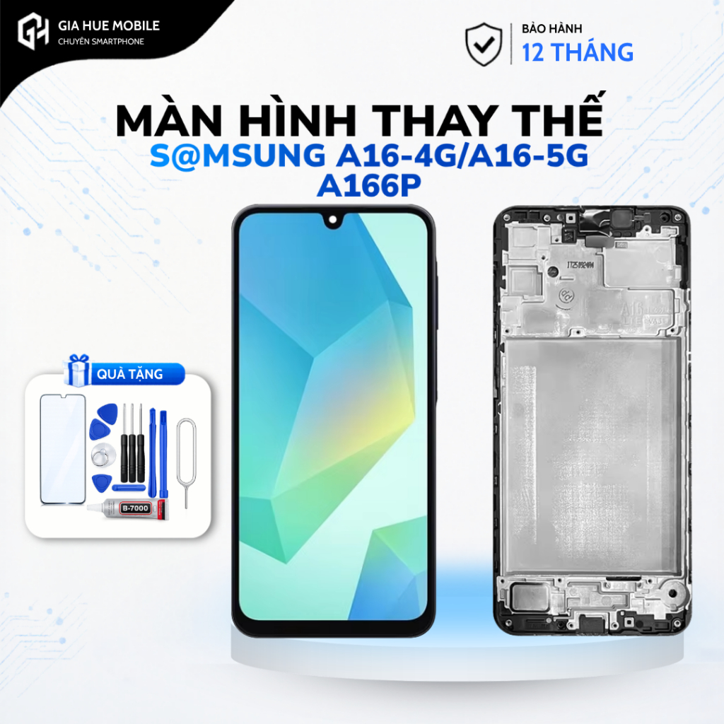 Màn hình thay thế điện thoại SS A16-4G/A16-5G/A166P - ĐÃ TEST MÀN KỸ, TẶNG KÈM BỘ TUA VÍT, KEO DÁN
