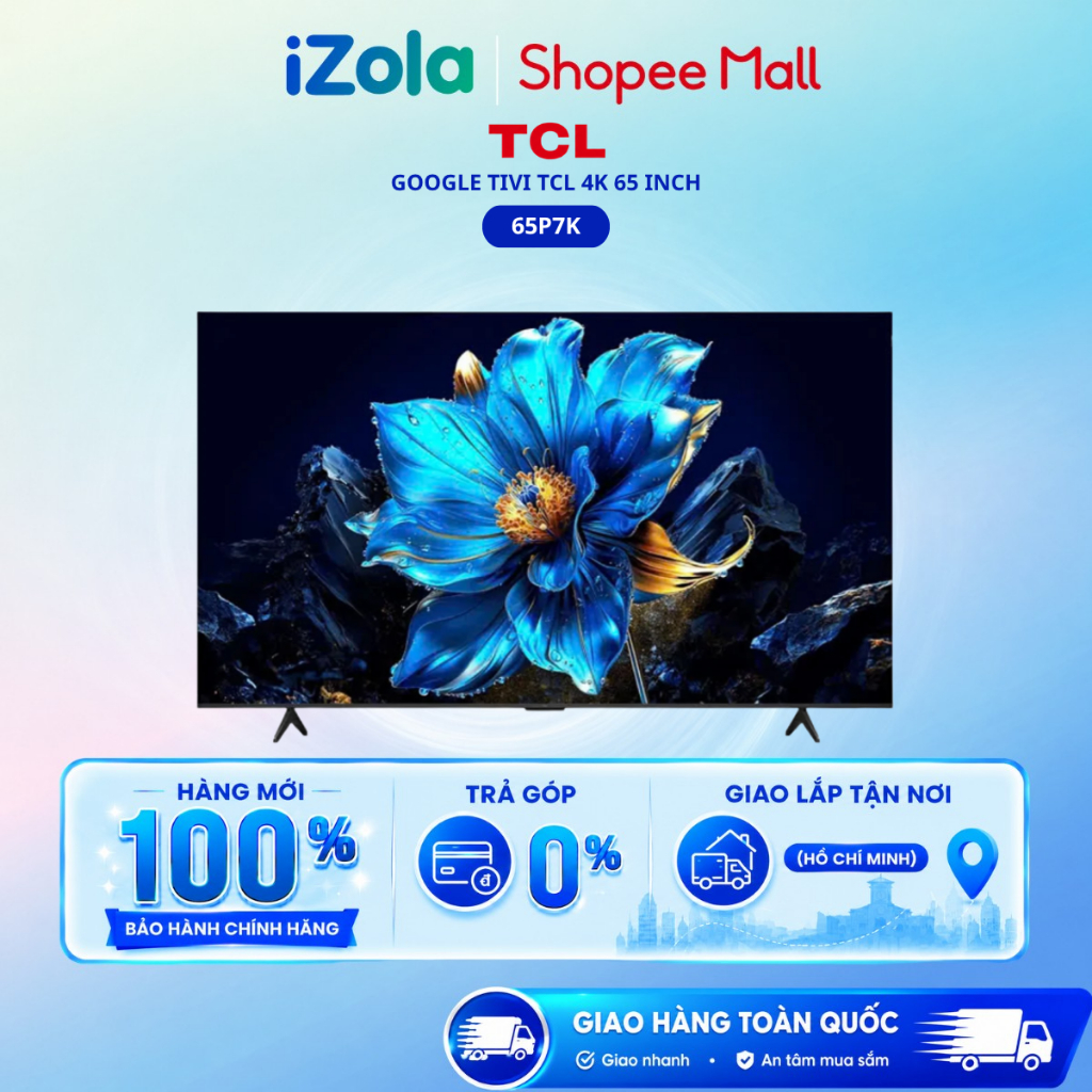 65P7K - Google Tivi QLED TCL AI 4K 65 inch 65P7K - Hàng chính hãng