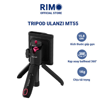 Chân Máy Tripod ULANZI MT55 Mini Gấp Gọn Chân Máy Điện Thoại Quay Vlog Selfie Du Lịch