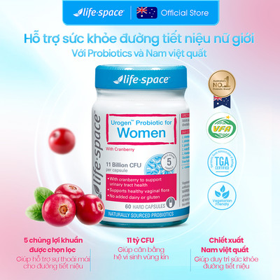 【Quà tặng】Life-Space Urogen Probiotic For Women（EXP 9.30.2026)
