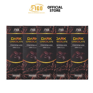 Set 6 Hộp Socola FIGO Thanh 20G Gồm Có Dark 100% +85% Và Milk Hạnh Nhân + Cookie + Phô Mai + Cacao