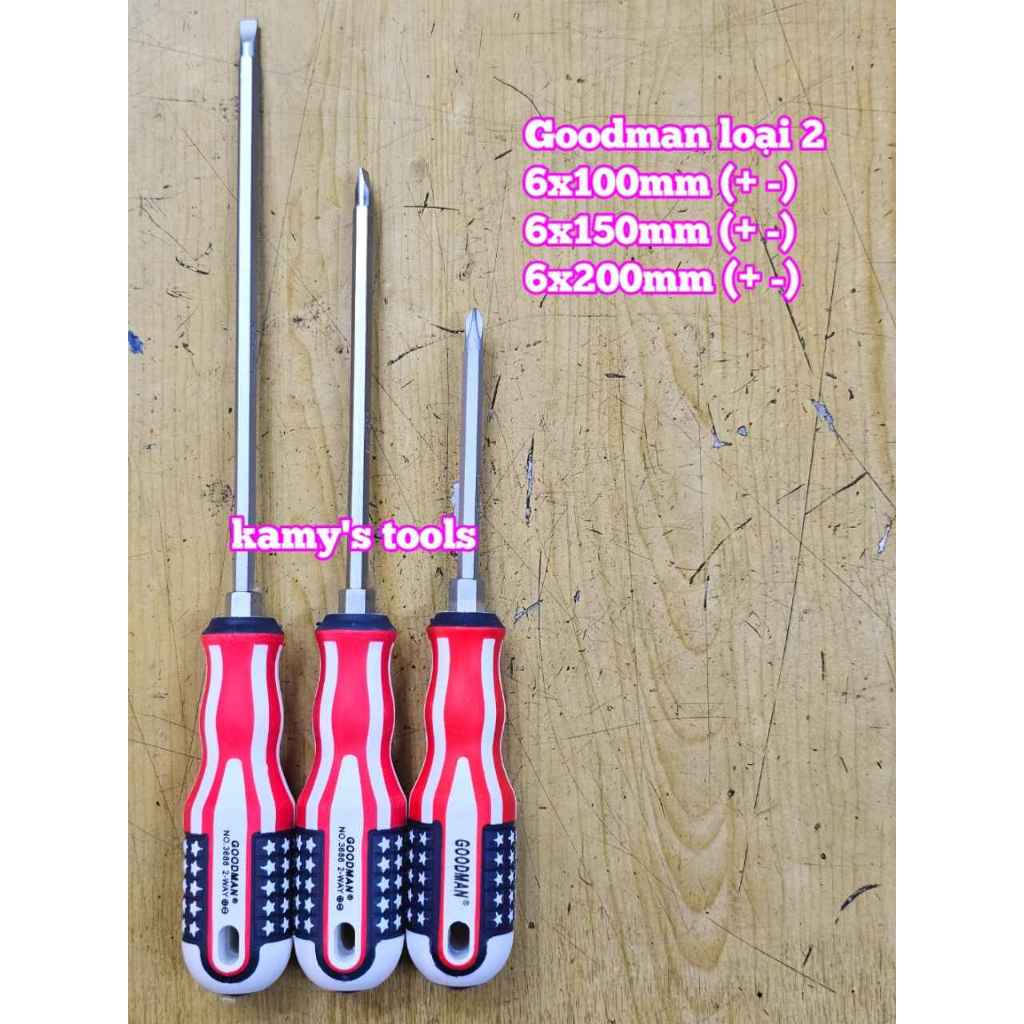Tua Vít 2 Đầu Goodman 6mm dài 100mm 150mm 200mm 6x100mm 6x150mm 6x200mm (loại 2)