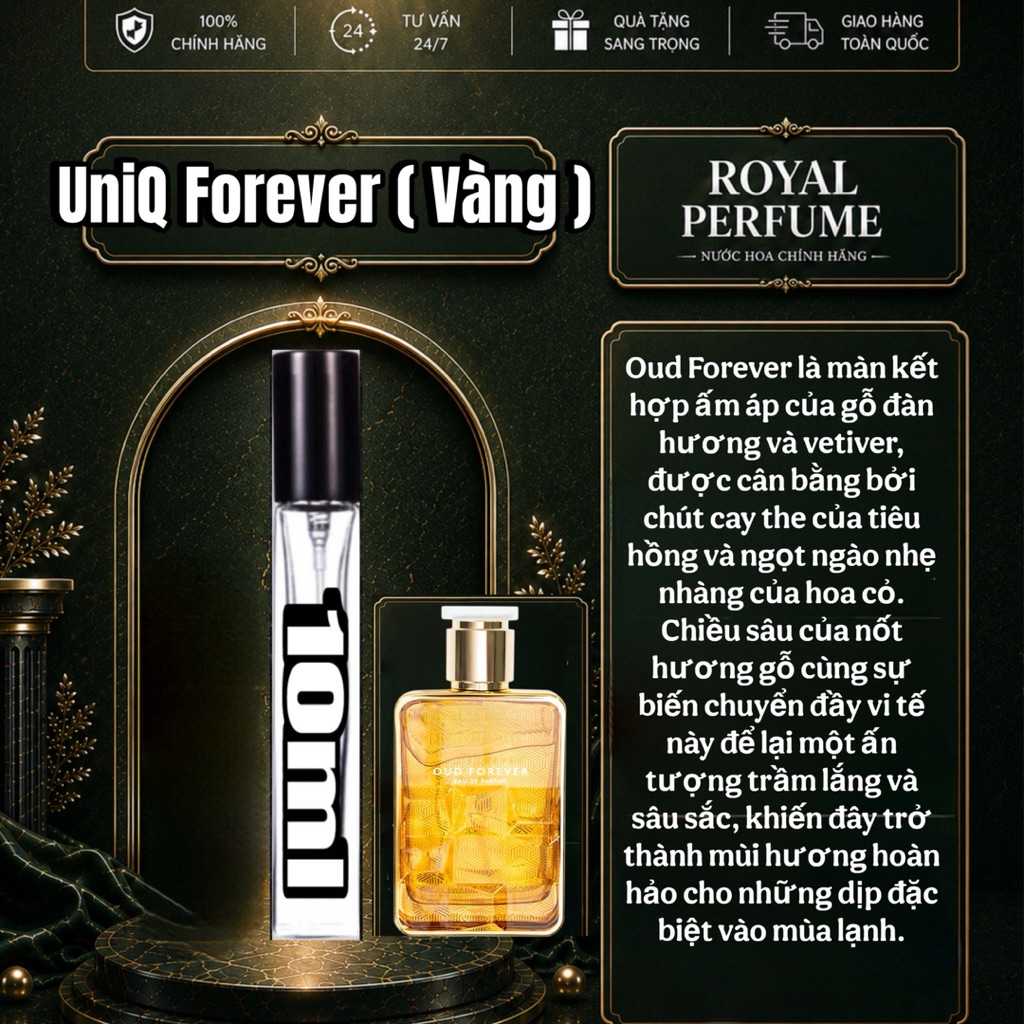 10ml - Uniq Oud Forever - EDP | Royal Perfume