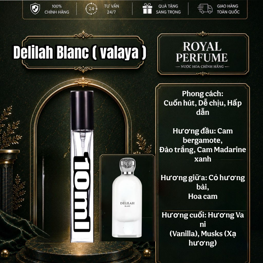 10ml - Delilah Blanc - EDP | Royal Perfume