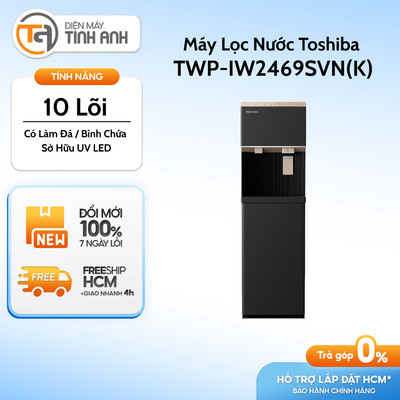 Máy Lọc Nước RO Nóng Lạnh Và Làm Đá 10 Lõi Toshiba TWP-IW2469SVN(K) / TWP-IW2469SVN(W)