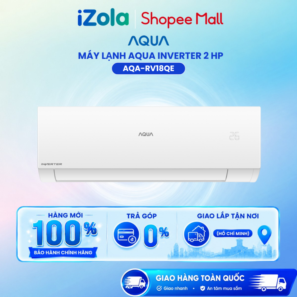 AQA-RV18QE - Máy lạnh AQUA Inverter 2 HP AQA-RV18QE - Hàng chính hãng