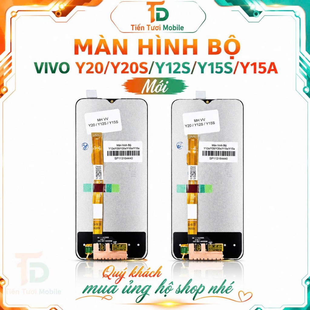 Màn hình bộ vivo Y20/Y20S/Y12S/Y15S/Y15a,mới