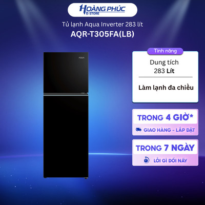 AQR-T305FA(LB) - Tủ Lạnh Aqua Inverter 283 lít AQR-T305FA(LB) {Toàn Quốc}