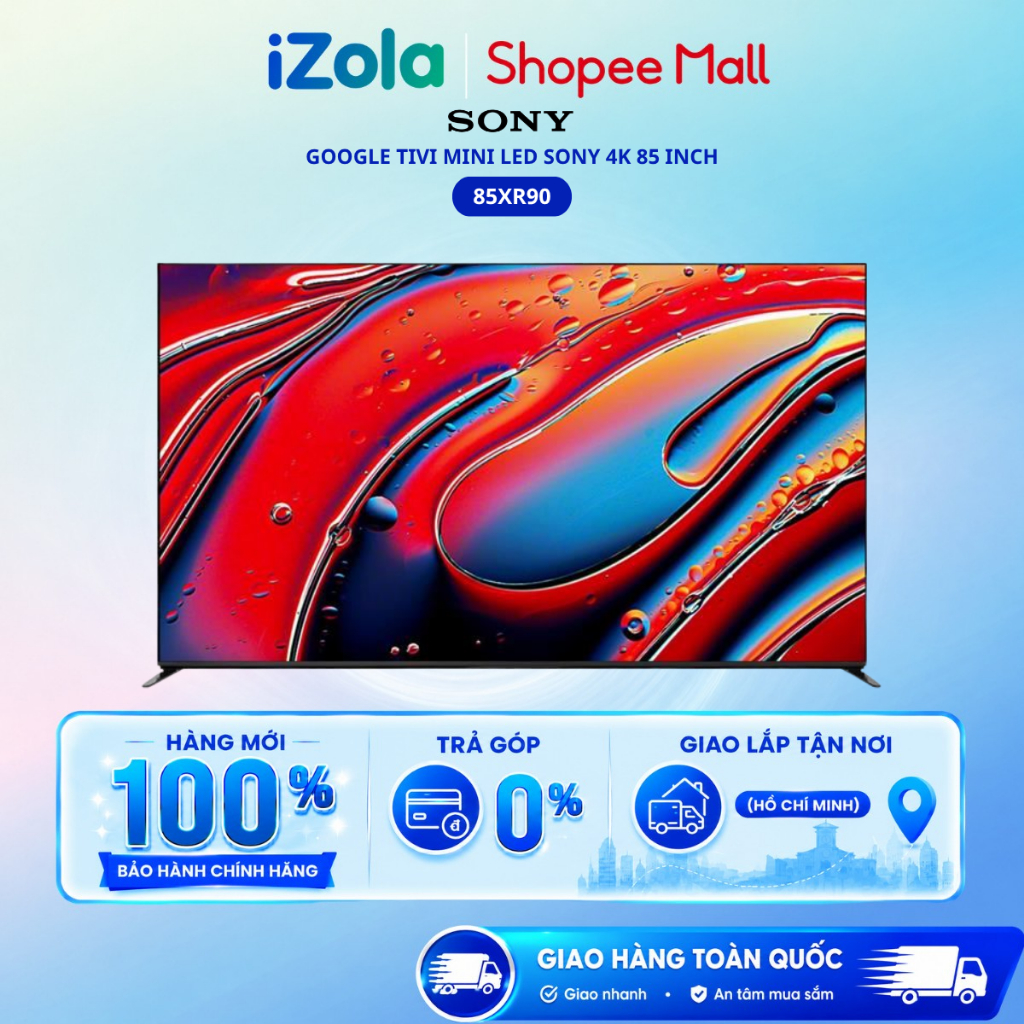 85XR90 - Google Tivi QLED Mini LED Sony AI 4K 85 inch K-85XR90 - Hàng chính hãng
